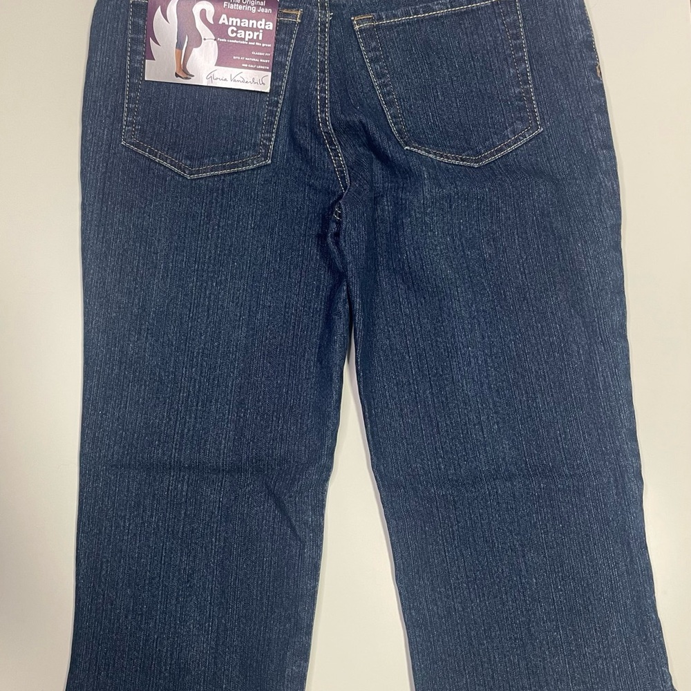 Gloria Vanderbilt Amanda Capri‎ Dark Blue Jeans - Picture 5 of 6